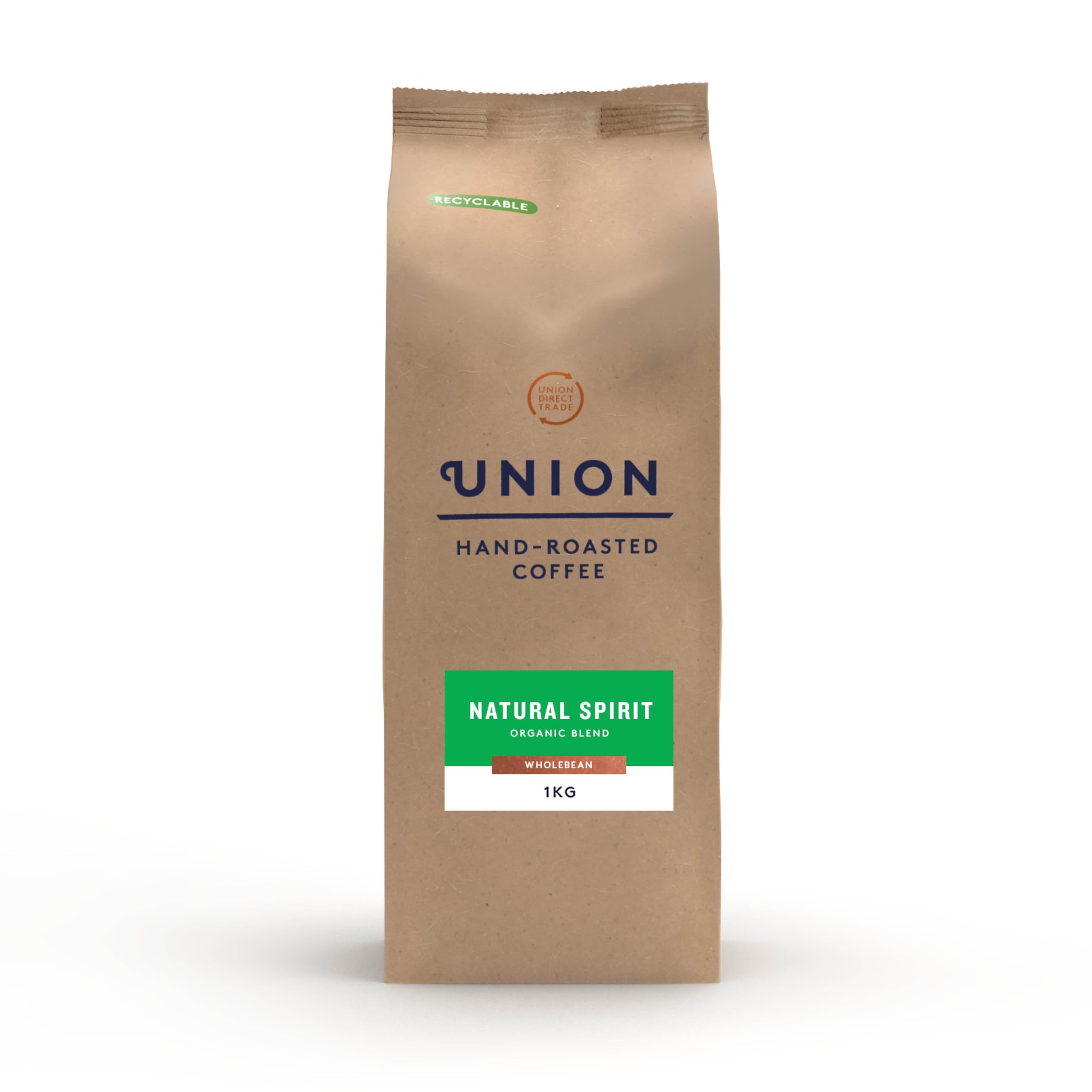  Union Hand Roasted Organic Natural Spirit Blend Coffee - Whole Bean, 1kg for Health Conscious Coffee Lovers
| Union Han